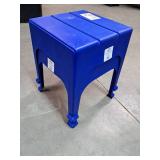 Blue Modern Plastic Side Table set of 2