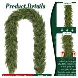 Palonu 1Pcs 6Ft Christmas Cedar Garland, Artificial Realistic Greenery Faux Garlands Touch Like Real Cypress Pine Xmas DÃ©cor, Fireplace Mantle Table Stairs Porch Indoor Outdoor Holiday Decoration