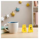 Toddmomy Mini Traffic Cones and Caution Signs Toy Set 25Pcs Plastic Road Safety Educational Playset for Kids Boys Girls Traffic Cognitive Toys for Learning and Play