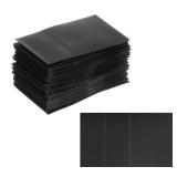 PATIKIL 48x28mm PVC Perforated Shrink Bands, 250Pcs 0.05 mm/2 Mil Thickened Heat Shrink Seal Wrap Fit for 3/4\"-1\" Cap Diameter Essential Oil Bottles Jars Cans Tin, Black