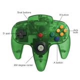 ZeroStory Classic N64 Controller, Wired N64 Controller Upgraded Joystick for N64 Video Game Console (Transparent Red and Transparent Green)