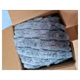 Kevin Textile Throw Pillow Covers Soft Corduroy Decorative Set of 2 Boho Striped Pillow Covers Pillowcases Farmhouse Home Decor for Couch Bed Sofa Living Room 18x18 Inch Blue Grey