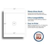 Blank White Adhesive Grad Hat Topper Sticker - Easy to use Graduation Cap Decorations - Printable with Inkjet or Laser Printers - Classroom Size (25 Pack)