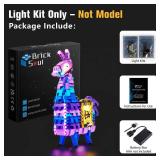 BrickSoul LED Light Up Kit Compatible with Lego Supply Llama 77071 Building Set for Adults, Upgrade Design Lighting Accessories for Fortnite Set, Gift for Lego Fans, Not Included 77071 Model