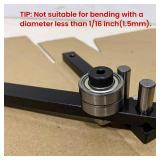 Manual Rebar Bender Small Pipe Bender Hand Rebar Bender Desktop Workbench Bending Tool for Bending of 1/4\" Pipe