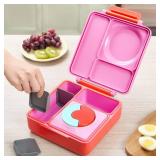 IMPRESA Reusable Lunch Box Dividers Compatible with Omie Bento Box, 3-Pack Dividers, Separators to Organize Snacks (Grey, 2.32 x 2.14 x .08 In)