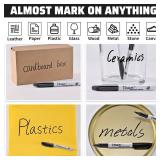 36 Pack Permanent Markers Fine Tip, Black Permanent Marker Pens for Office, School & Home, Waterproof, Smear-Proof, Quick-Drying