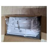 VCE Brush Wall Plate with Low Voltage Box, Decorator Wall Cover with Low Voltage Mounting Bracket for Wall-Mount TV, 2-Pack