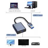KLOMIER USB to HDMI Adapter - 3.0/2.0 Multi-Monitor Cable,Compatible with Windows 7/8/10/11 and MacOS for Multiple Monitors