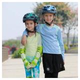 Bilaki Kids Bike Helmet, Adjustable Toddler Youth Helmet with Detachable Visor & LED Light for Boys Girls Ages 2-14, Multi-Sport Helmet for Cycling Scooter Skating, 2 Sizes