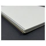 Maruman Spiral Note Basic Dot Grid Notebook- A4, 8.27\" x 11.69\", 80 Sheets / 160 Pages, 5mm Dotted Journal, Perforated Pages & Wire-Bound to Lay Flat, Sturdy Kraft Cover, Made in Japan