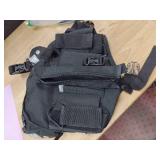 Abbree Front Pack Pouch Holster Vest Rig Chest Bag Carry Case for Baofeng Ham Radio UV-5R BF-F8HP Pro 5RM K5 Plus DM32 AR-152 Two Way Radio Walkie Talkie Case(PT-09)