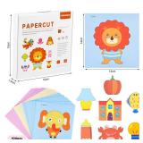 ASTARON Kids Safety Scissors - 100 Pcs Paper Cutting, Preschool Training, Art Craft Plastic Scissors for School and Scrapbooking