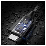 etguuds USB to USB C Cable 3ft, 2-Pack USB A to Type C Charger Cord Fast Charging for Samsung Galaxy A17 A16 A15 A26 A36 A56, S25 S24 S23 S22 S21 S20 S10 Note 20, for iPhone 17 16 15, Moto, Gray