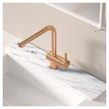 Volminex Kitchen Sink Faucet Mat, Diatomaceous Earth Quick Dry Sink Splashback Drying Mat, Kitchen Faucet Super Absorbent Mat, Quick-Drying Water Absorbing Stone Tray (Marble Stripes, 23.6\" x 3.9\")