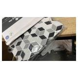 Art3d 10-Sheet Peel and Stick Backsplash Tiles, 12x12 Inch Self-Adhesive 3D Wall Tiles for Kitchen, Bathroom, Countertop - Thickened Waterproof Design (White & Black)