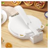 Tortilla Press 10 Inch - Bamboo Quesadilla & Roti Maker with Parchment Paper Sheets & Dough Cutter for Homemade Flour Corn Tortilla, Wood Tortillera Pataconera Tortilla Maker for Home Baking