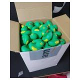 DEEKIN 100 Set Mental Health Rubber Duck Mental Health Awareness Gifts Include 100 Green Ribbon Rubber Duck 100 Cards and 100 Organza Bags for Friend Family Coworkers Fundraiser Giveaways