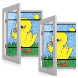 [2-Pack] Kids Art Frames, 8.5x11 Front Opening Kids Artwork Frames Changeable, Gray Artwork Display Storage Frame for Wall, Holds 50 Pcs, for 3D Picture, Crafts, Children Drawing, Hanging Art,