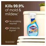 Clorox Plus Tilex Mold and Mildew Remover with Bleach, Spray Bottle, 32 Fluid Ounces, Unscented, Pack of 3