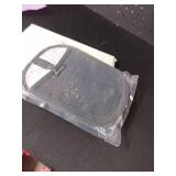 Hovico 2PCS Silicone Pot Holders, Oven Mitts Heat Resistant Hot Pads with Pockets, Non Slip Pot Holder for Kitchen Baking and Cooking| 9.8 x 7 Inches | Towel Cloth Interior Lining - Black