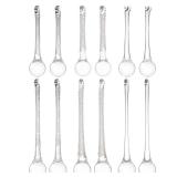 KI Store 12pcs Assorted Clear Glass Crystal Raindrops 6-Inch and 4-Inch Decorative Hanging Raindrop Crystals for Christmas Tree Chandelier Garland Window Decorations