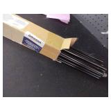 Amazon Basics Easel Display Stand, Instant Floor Poster, Lightweight, Collapsible and Portable with Tripod Base, Black Steel (supports 5 pounds)