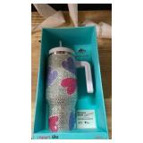 Hearts Studded Cup Tumbler 40oz