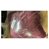 KORBLISS Super Soft Flannel Twin Blanket 60x80 Inches, Premium Checkered Jacquaed Silky Fleece Lightweight Bed Blanket All Season Use, Burgundy Strip, 60\"x80\"