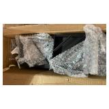 BAYKA Wall Mounted Floating Shelves, Wood Floating Wall Shelf for Books & Decor, Small Space-Saving Display & Organizerï¼Blackï¼Set of 4ï¼