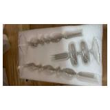 Hewory Glass Candlestick Holders: Clear Glass Taper Candle Holders Set of 3 Vintage Candle Stick Candle Holder, Colorful Glass Candle Holders for Table Centerpiece, Wedding, Dinner, Party, Home Decor