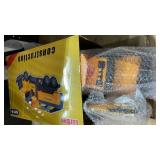 LerBao 2 Pack Large Construction Engineering Truck Toys,Moveable Claw Excavator & Lifting Back Dump Truck Toy for 3 4 5 6 7 8 Years Old Boys Kids Childs Toddlers Birthday Christmas GIFS