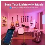 luckystyle Smart RGB+IC Corner Floor Lamp,Bright LED Tall Modern Floor Lamp with APP and Remote,Ambient Lighting Color Changing Standing Lamps with Music Mode and Timing for Living Room,Bedroom,Party