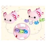 KMUYSL Axolotl Plush Toys for Ages 0 1 2 3 4 5 6 7 8+ Year Old Boys Girls- Axolotl Mommy Stuffed Animal with 4 Baby Axolotls in Her Tummy, Christmas Birthday Gifts for Baby, Toddler, Kids