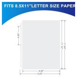Aegero 65 Pack Clear Sheet Protectors, 8.5 x 11 inch Page Protectors for 3 Ring Binder,Top Loading Paper Protector for Documents and Photos,Letter Size
