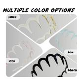 4PCS High Cranium Headbands for Women, 2025 New Reversible Korean Headbands with Teeth, New U Shape Fashion Zigzag Tooth Hair Comb Headband for Women, Gifts for Teen Girls