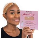 MILANO COLLECTION Lace Wig Grip Cap for Women, Adjustable Wig Caps for Women Non Slip with Headband to Secure Lace Top Perfectly in Place, One Size Fits All, Nude