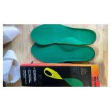 Spenco Polysorb Cross Trainer Athletic Cushioning Arch Support Shoe Insoles, Green, Women