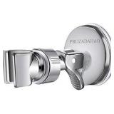 Adjustable Shower Head Holder, Bathroom Suction Cup Bracket for Handheld Shower, Removable Wall Mount (Silver-2)