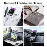 Temdan for Travel Essentials,3 in 2 USB C Cable for Apple Watch Charger/for iPhone 17 Charger,Multi Charging Cable Cord,Vacation Camping Essentials,Portable Designed for iWatch &for iPhone 16-12-4FT