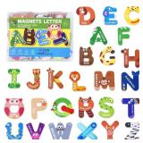 Magnetic Alphabet Letters for Toddlers & Kids - 26 Colorful Animal-Themed Fridge Magnets for Early Spelling & Letter Recognition. Perfect Preschool Gift for Ages 3-5, Ideal for Home & Classroom