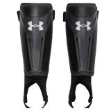 UA Challenge Shin Guard YTH Black/Castle Rock L