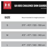 UA Challenge Shin Guard YTH Black/Castle Rock L
