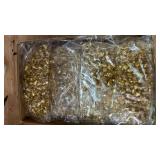 Aoriher 80 Feet 4 Rolls Christmas Tree Bead Garlands Crystal Garland Acrylic Ornaments Twist Bead String for Christmas Tree Holiday Wedding Party Decoration(Gold)