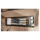 Flameless Cone Candle with Built-in Star String Light, 11-Button Remote Control, Timer, Battery Powered, Simulated Flame, 3-Pack Window Candle, Christmas Home & Wedding Decoration (Ivory)