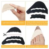 Geyoga 12 Pairs Heel Grips Liner Cushions Inserts for Loose Shoes Heel Pads Metatarsal Pads and Adjustable Toe Filler Inserts for Shoes Too Big Women Men Prevent Heel Pain Blisters(Elegant Style)