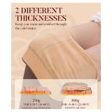 iceROSE Fleece Lined Tights Women - Sheer Black Thermal Leggings Thick Warm Pantyhose Fake Translucent Dress for Cold Winter