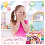 200PCS Elastic Hair Ties for Thin Hair, Small No-Crease Ponytail Holders for Kids Baby Toddler, Multicolor Girl Hair Accessories, Mini Hair Elastic with Storage Box & Colorful Gift Box