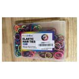 200PCS Elastic Hair Ties for Thin Hair, Small No-Crease Ponytail Holders for Kids Baby Toddler, Multicolor Girl Hair Accessories, Mini Hair Elastic with Storage Box & Colorful Gift Box