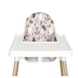 Nibble and Rest Highchair Cushion Cover for Inflatable Cushion, Compatible for IKEA Antilop Highchair,Accessories Stain-Proof and Wipeable Cover (Cushion NOT Included)(taupebunnybliss)